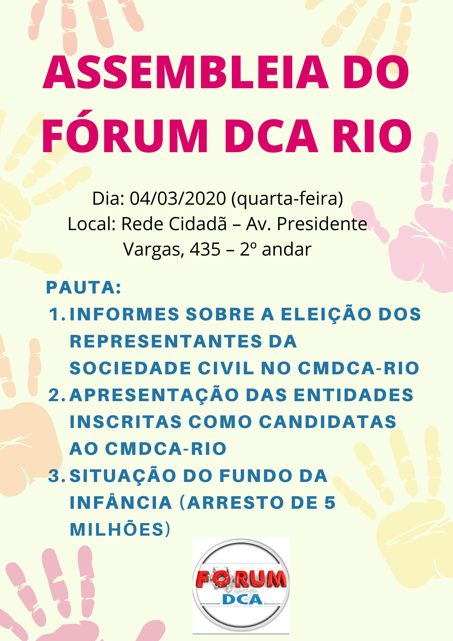 Assembleia Forum DCA 2020